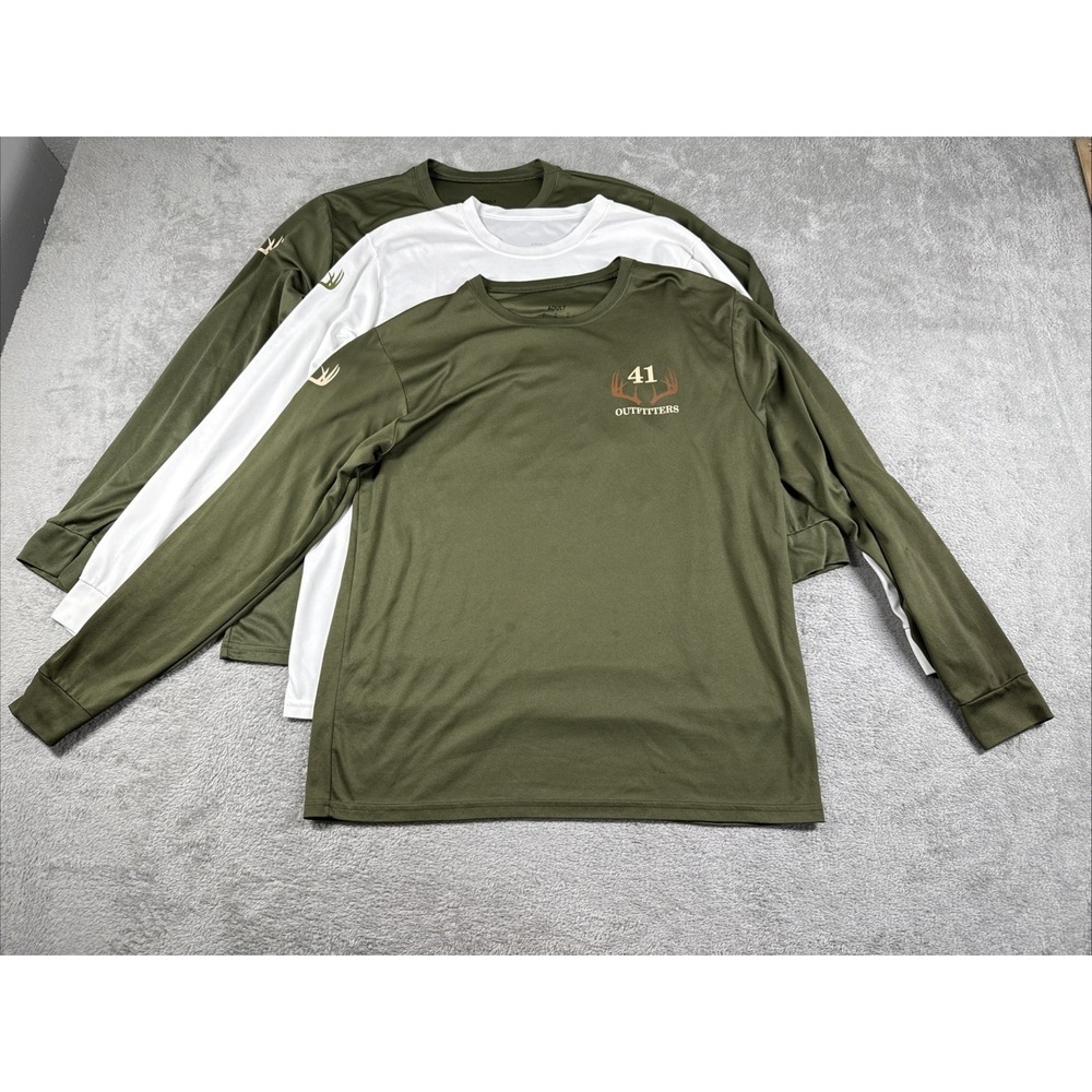 Augusta Sportswear Men's "41 Outfitters" Athletic Long‎ Sleeve Shirts L (3 Pack)